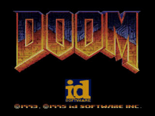 Doom title screen for Playstation
